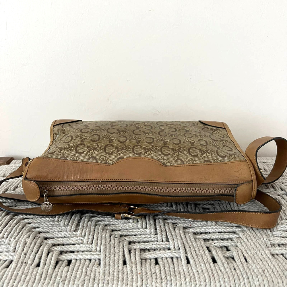 Celine Macadam Diffusion Tan Canvas And Leather C… - image 6